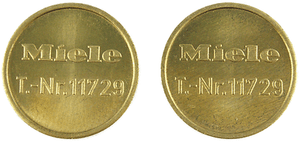 11729 original 50 Stück NEUE Miele Wertmarke Wertmarken T.-Nr