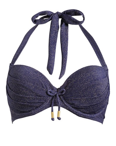 POUR Moi Costumi da bagno BARCELLONA imbottito con ferretto Bikini Top Blu Navy 82100