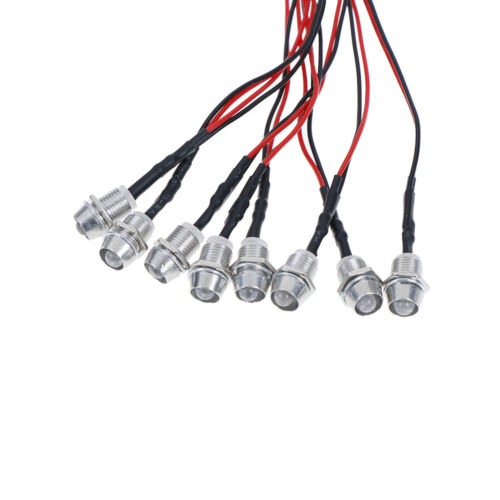 8 LED 5mm blanco color rojo color luz LED set para HSP RC cars K WY