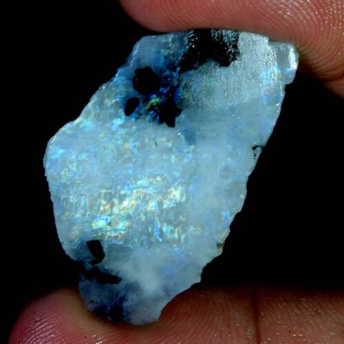 Details about   Natural Fire Rainbow Moonstone Rock Rough Slab Beautiful Rough 