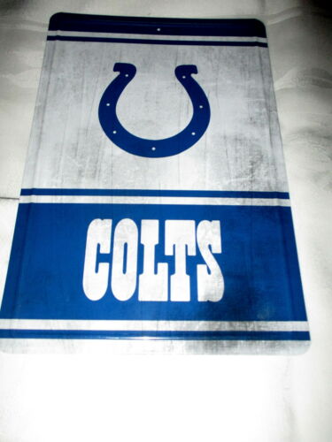 **INDIANAPOLIS COLTS Embossed Metal Sign #04 NEW** 