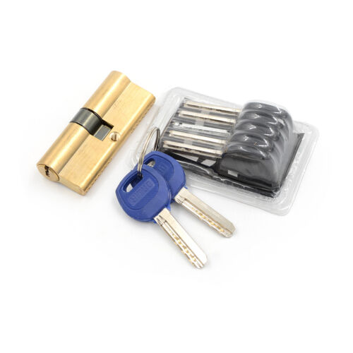 75MM 37.5/37.5Brass Key Cylinder Door Lock Barrel High Security Anti Snap Lock】 