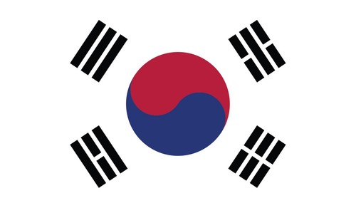 South Korea Flag Vinyl Decal Bumper Sticker 2-Pack Car Truck Van Laptop Window