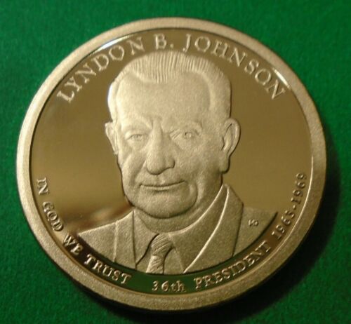 Details about  / 2015 s Cameo Proof Lyndon B Johnson Presidential $1 Coin 36th President 1963-69