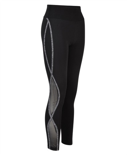 Women Side Mesh Panel Ladies Active Gym Sport Leggings Wear Yoga Pants Size XS-L