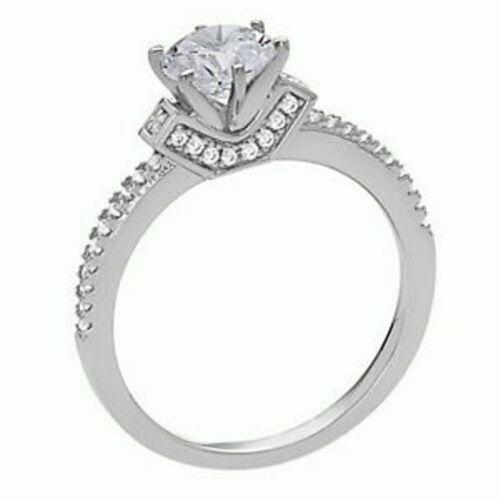 Details about   Sterling Silver Solitaire Engagement Ring with Round Cut AAA quality CZ, 