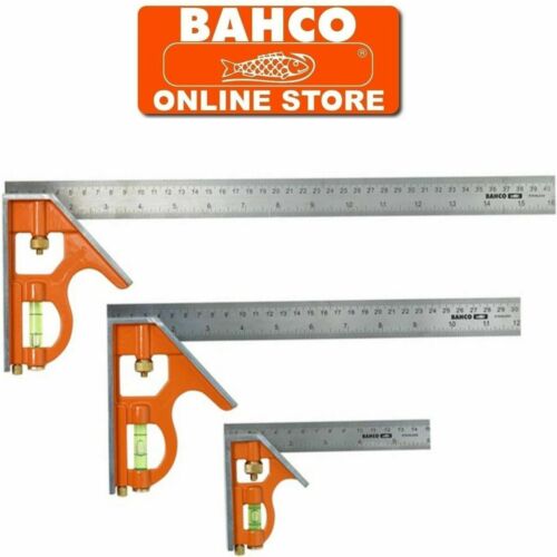 BAHCO Combination Set Square Stainless Steel Ruler CS150  CS300 CS400 