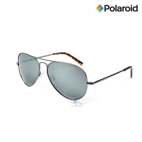 OCCHIALI DA SOLE POLAROID POLARIZZATI lenti grigio aviator goccia uomo donna