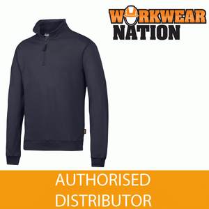 Snickers 2818 ½ Zip Work Sweatshirt NEW STYLE 2017 NAVY BLUE