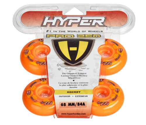 80mm Hyper Outdoor-Rollen für Inlineskates Pro 250 Orange 72500 Freizeit 84A