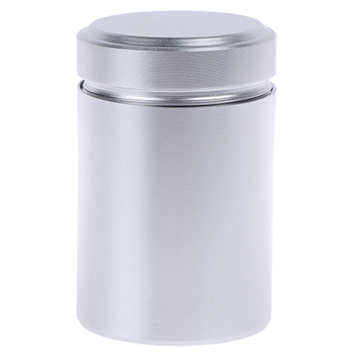 1x Silver Airtight Proof Container Aluminum Herb Stash Metal Sealed Can Tea  H5