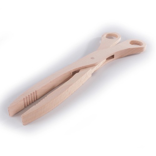 Tijeras Pinzas de Madera Grande Barbacoa BBQ//Servicio//28 Cm Largo Pinzas De Pepino