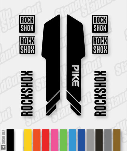 RockShox PIKE 2013 Style Autocollants//stickers-CUSTOM//Fluorescent Couleurs