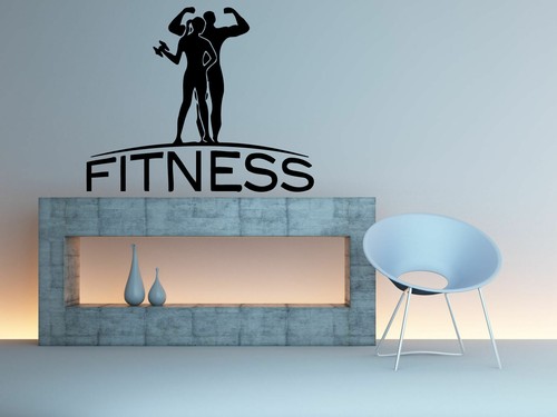 Wall Decal Room Sticker Bedroom Fitness Sport Crossfit Gym Workout Body bo2941