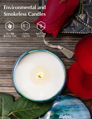 4PK Scented Candles Gift Set Natural Fragranc for Stress Relief and Aromatherapy