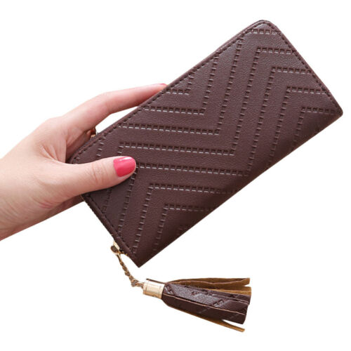 Womens Ladies Zip-Around Long Wallet Phone Money Card Holder Purse Handbag UK