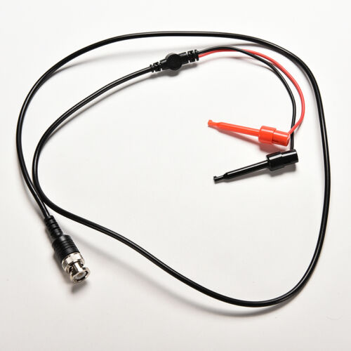 BNC Male Plug Q9 to Dual Plug Connector Hook Clip Test Probe Cable Lead SL