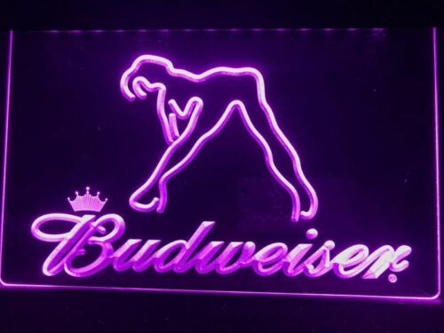 Budweiser Beer Bud Led Neon Light Up Sign Bar Pub Man Cave Sport Gift Advertise 