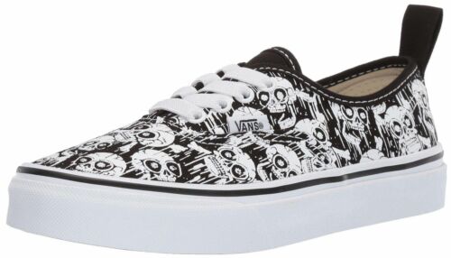 Details about  / Vans Authentic Elastic Glow Skulls Toddlers Canvas Trainers Shoes