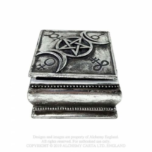 Triple Moon Spell Box Wicca Pagan Witches Altar Witchcraft Trinket Box Storage