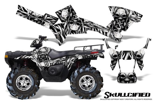 POLARIS SPORTSMAN 500 600 700 800 05-10 GRAPHICS KIT CREATORX SKULLCIFIED S