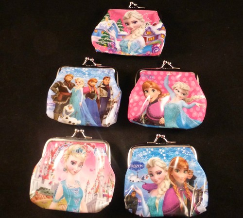 Elsa Disney Frozen Money Purses New /& Vibrant 5 Designs etc Anna Olaf
