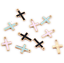 DIY 40pcs 3 color crucifix drop oil alloy pendant jewelry accessories 16X10mm 