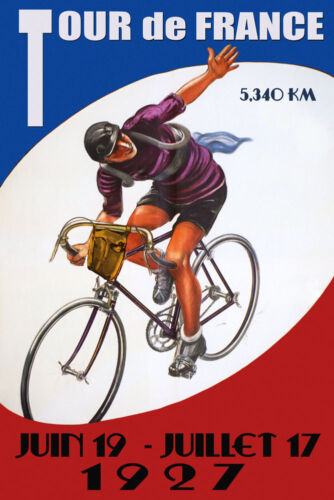 Tour de France 1927 Bicycle Bike Cycle Race French Vintage Poster Repro FREE S//H