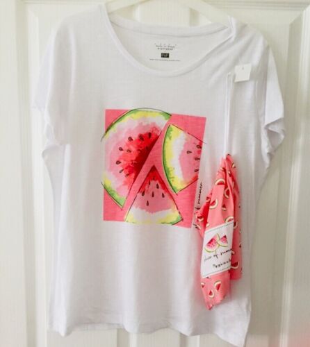 Details about  / Ladies Women’s Girls F/&F Watermelon Fruit Print Summer Pyjamas PJ Set Size 20-22