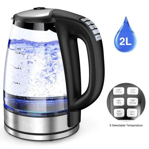 Variable Temperature Electric Kettle 1200W Electric Tea Kettle 8 Big Cups 2.0L 