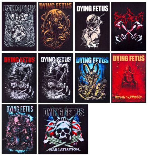 Dying Fetus patch DIY printed rock patches grincore brutal death metal deathcore 