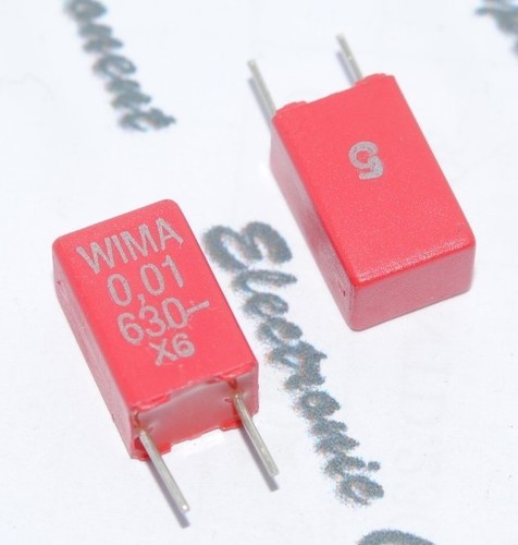 0.01µF 10nF 0,01uF 630V 5/% pich:5mm Capacitor WIMA MKS2 0.01uF 10pcs