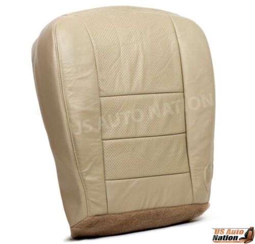 2002 2003 2004 2005 2006 2007 Ford F250 Perforated Bottom Leather Seat Cover Tan 