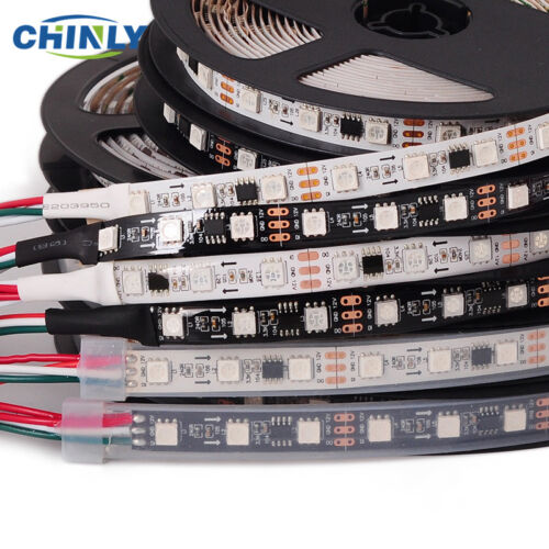 Flexiable Waterproof Addressable LED Pixel Strip Lights DC12V WS2811 RGB SMD5050