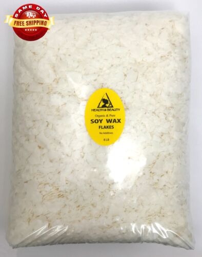 SOY AKOSOY WAX FLAKES ORGANIC VEGAN PASTILLES FOR CANDLE MAKING 100/% PURE 8 LB