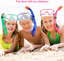 SKL Kids Snorkel Set,Dry Top Snorkel Mask with Big Eyes for Boys Girls,Anti-Fog