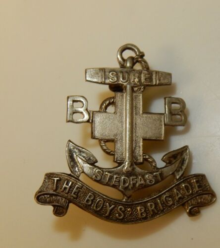 Vintage The Boys Brigade Silver Tone Lapel Cap Badge