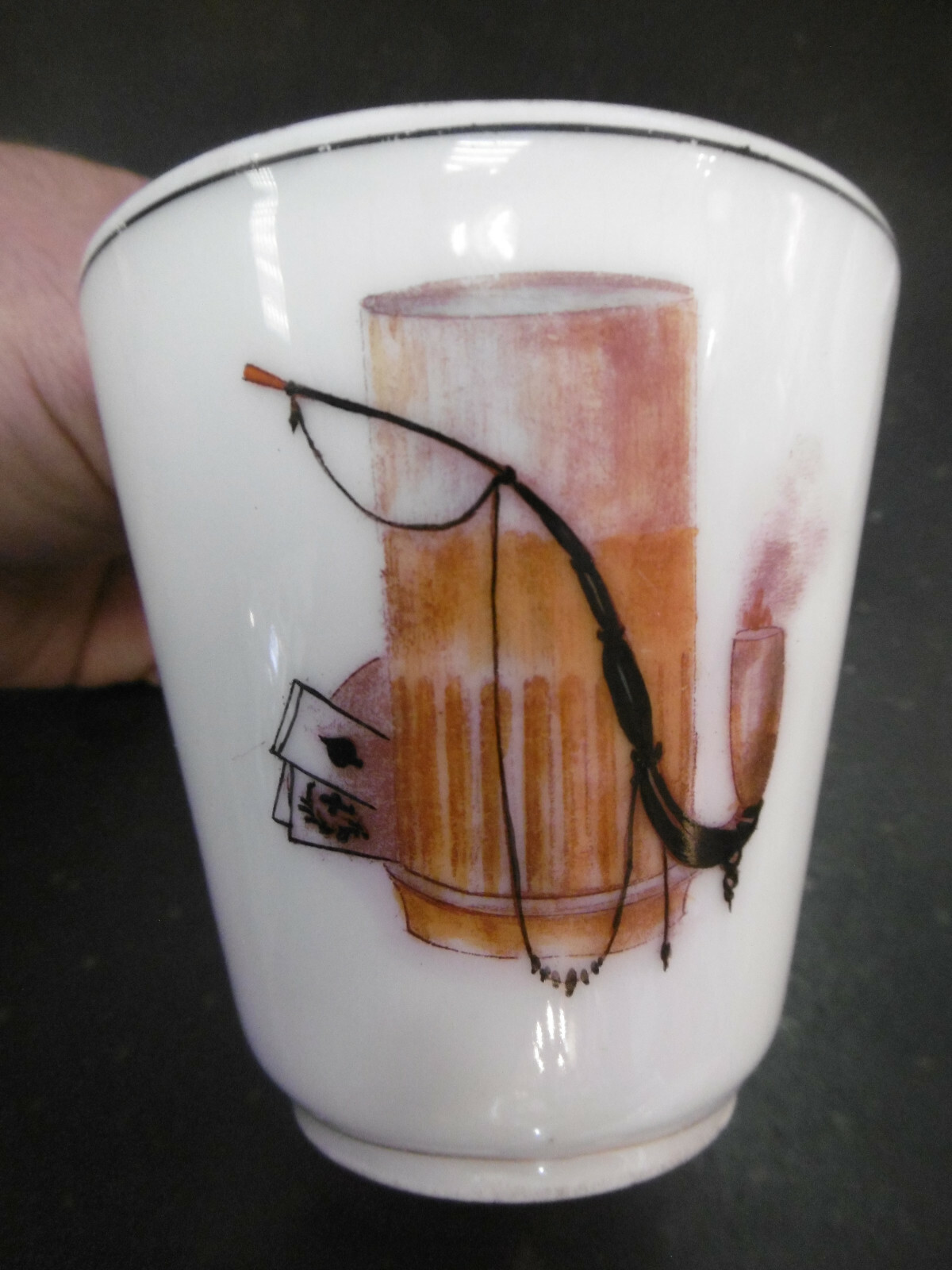 7 TASSES BRULOT ANCIENNES 19ème Allégorie du JEUX, PORCELAINE DE PARIS Carte Goedkope gewone winkel