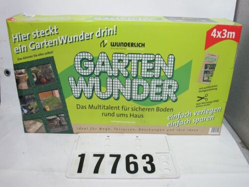 Wunderlich Gartenwunder Geogitter Kunststoff Netz Zaun 4x3m #17763 