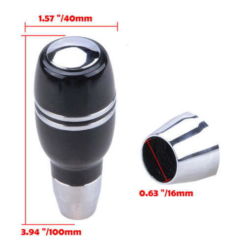 Universal Car Aluminum Automatic Gear Stick Shift Shifter Lever Knob with Button 