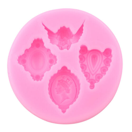 Details about  &nbsp;Beautiful Cameo Design Silicone Mold for Fondant Gum Paste Chocolate Crafts W