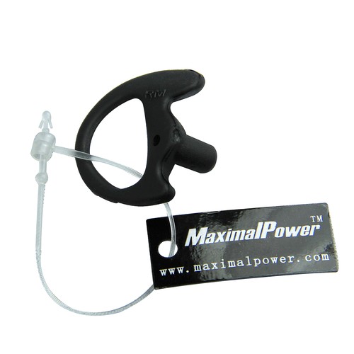 10-Pack Black RIGHT Medium Earmold Earbud for Kenwood Motorola Two-Way Radios