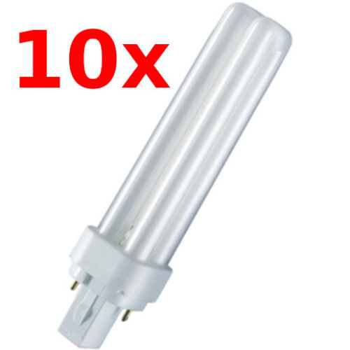 10x Kompaktleuchtstofflampe 26W 830 2P G24d-3 Warmweiß 3000K 2-Pin Leuchte Lampe 