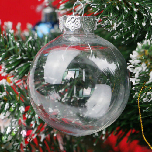 Details about  / DIY Clear Glass Heart Ornaments Fillable Craft Baubles Xmas Wedding Decor