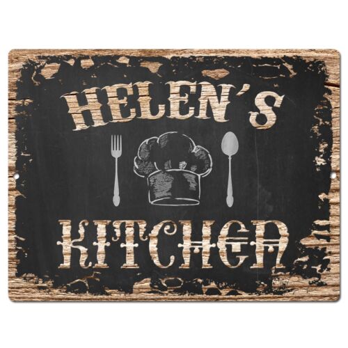 PP1706 HELEN/'S KITCHEN Plate Chic Sign Home Room Kitchen Decor Birthday Gift