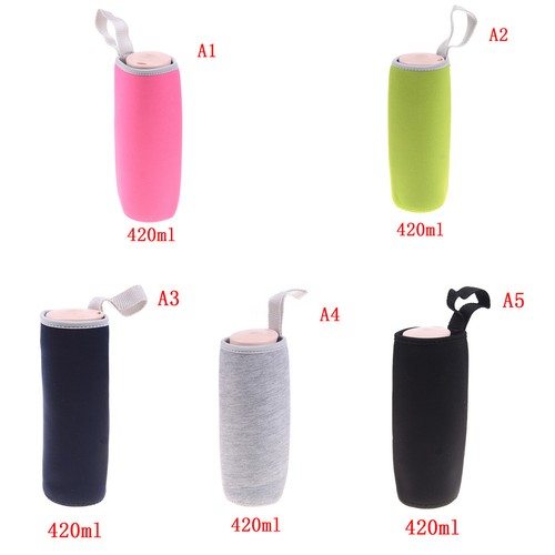 Sport water bottle cover neoprene insulated sleeve bag case pouch XS