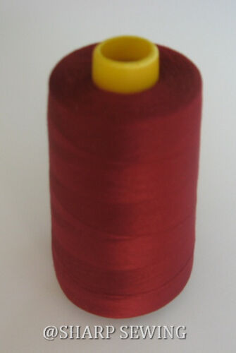1 SPOOL BARN RED #848 POLYESTER SERGER QUILTING THREAD T27 6000 YARDS