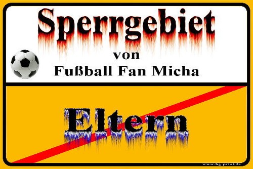 Ortsschild Sperrgebiet Eltern Verboten Jugendzimmer Wunschtext Geschenkidee