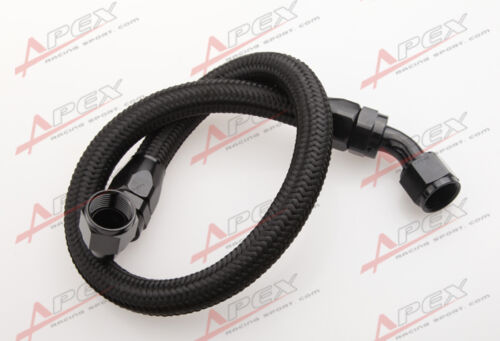 24" 10AN Nylon Braided Racing Performance Oil Fuel Coolant Line Hose Assembly 