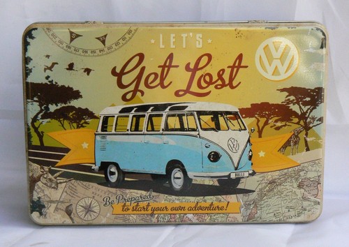 Vintage Style Rétro Couvercle stockage Tin VW Bulli-lets get lost